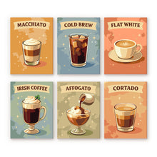 Charger l'image dans la galerie, Mini Peinture par numéros 15x20cm (6 pièces) - Spécialités de Café Figured'Art
