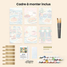 Charger l'image dans la galerie, Mini Peinture par numéros 15x20cm (6 pièces) - Délices de Café