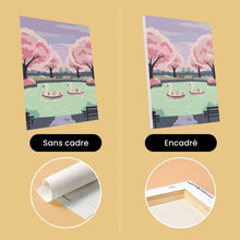 Charger l'image dans la galerie, Mini Peinture par numéros 15x20cm (6 pièces) - Printemps à Tokyo