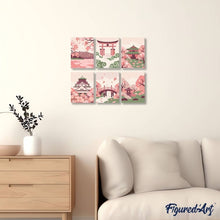 Charger l'image dans la galerie, Mini Peinture par numéros 15x20cm (6 pièces) - Esprit du Japon