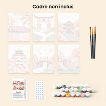 Charger l'image dans la galerie, Mini Peinture par numéros 15x20cm (6 pièces) - Esprit du Japon