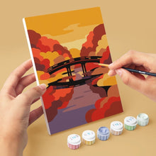 Charger l'image dans la galerie, Mini Peinture par numéros 15x20cm (6 pièces) - Coucher de Soleil au Japon
