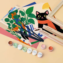 Charger l'image dans la galerie, Mini Série Peinture par Numéros 15x20cm (6 pièces) - Moments Câlins avec les Chats