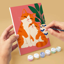 Charger l'image dans la galerie, Mini Série Peinture par Numéros 15x20cm (6 pièces) - Moments Câlins avec les Chats