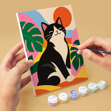 Charger l'image dans la galerie, Mini Série Peinture par Numéros 15x20cm (6 pièces) - Chats Groovy
