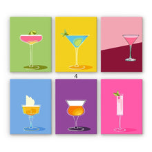 Charger l'image dans la galerie, Peinture par numéros – Coffret de 6 toiles | Verres à Cocktail Élégants Figured'Art