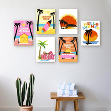 Charger l'image dans la galerie, Mini Peinture par numéros 15x20cm (6 pièces) - Affiches de Plage Estivale