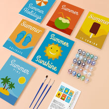 Charger l'image dans la galerie, Mini Peinture par numéros 15x20cm (6 pièces) - Affiches de Vacances d’Été