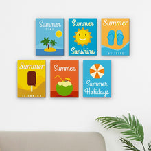 Charger l'image dans la galerie, Mini Peinture par numéros 15x20cm (6 pièces) - Affiches de Vacances d’Été