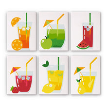 Charger l'image dans la galerie, Peinture par numéros – Coffret de 6 toiles | Boissons Fruitées Figured'Art