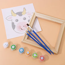 Charger l'image dans la galerie, Mini Peinture par numéros 15x15cm (6 pièces) - Visages d’Animaux Mignons