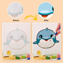 Charger l'image dans la galerie, Mini Peinture par numéros 15x15cm (6 pièces) - Visages d’Animaux Mignons 3