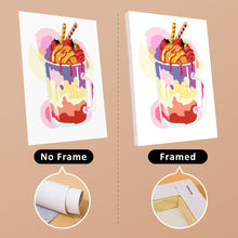 Charger l'image dans la galerie, Mini Peinture par numéros 15x20cm (6 pièces) - Milkshakes Colorés