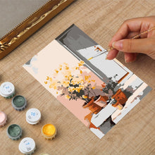 Charger l'image dans la galerie, Mini Peinture par numéros avec cadre - Cour en fleurs
