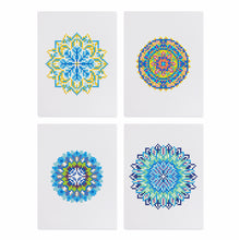 Charger l'image dans la galerie, Mini Diamond Painting 15x20cm (4 pièces) - Mandalas de Cristal en Bleu