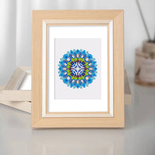 Charger l'image dans la galerie, Mini Diamond Painting 15x20cm (4 pièces) - Mandalas de Cristal en Bleu