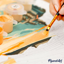 Charger l'image dans la galerie, Mini Peinture par Numéros 20x20cm avec cadre Compagnons nuit étoilée
