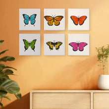 Charger l'image dans la galerie, Mini Peinture par numéros 15x15cm (6 pièces) - Papillon Coloré