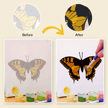 Charger l'image dans la galerie, Mini Peinture par numéros 15x15cm (6 pièces) - Papillon Coloré