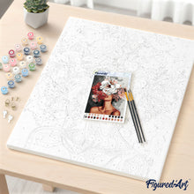 Charger l'image dans la galerie, Peinture par numéros Fleurs et Fruits Herman Henstenburgh Figured'Art fleurs nouveautés reproduction complexe