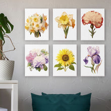 Charger l'image dans la galerie, Mini Peinture par numéros 15x20cm (6 pièces) - Voyage Floral