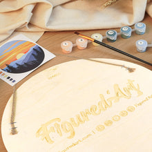 Charger l'image dans la galerie, Peinture par Numéro sur Disque en Bois - Crique Bleue Paisible