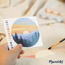 Charger l'image dans la galerie, Peinture par Numéro sur Disque en bois - Perroquet Tropical