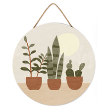 Charger l'image dans la galerie, Peinture par Numéro sur Disque en bois - Plantes grasses