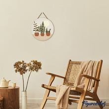 Charger l'image dans la galerie, Peinture par Numéro sur Disque en bois - Plantes grasses