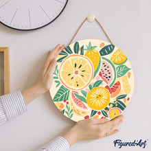 Charger l'image dans la galerie, Peinture par Numéro sur Disque en bois - Fruits