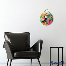 Charger l'image dans la galerie, Peinture par Numéro sur Disque en bois - Toucan Tropical