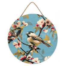 Charger l'image dans la galerie, Peinture par Numéro sur Disque en bois - Oiseau sur une branche