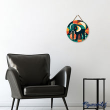 Charger l'image dans la galerie, Peinture par Numéro sur Disque en bois - Éléphant Art Déco