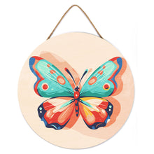 Charger l'image dans la galerie, Peinture par Numéro sur Disque en bois - Papillon