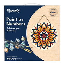 Charger l'image dans la galerie, Peinture par Numéro sur Disque en bois - Mandala ensoleillé
