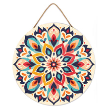 Charger l'image dans la galerie, Peinture par Numéro sur Disque en bois - Mandala floral