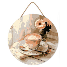 Charger l'image dans la galerie, Peinture par Numéro sur Disque en bois - Café du matin
