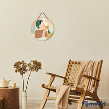 Charger l'image dans la galerie, Peinture par Numéro sur Disque en bois - Femme au Turban vert