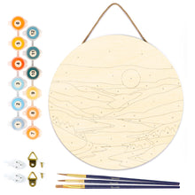 Charger l'image dans la galerie, Peinture par Numéro sur Disque en bois - Lever de soleil pastel