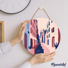 Charger l'image dans la galerie, Peinture par Numéro sur Disque en bois - Ruelle