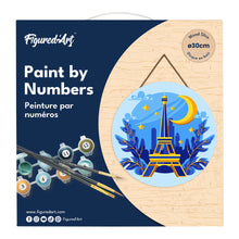 Charger l'image dans la galerie, Peinture par Numéro sur Disque en bois - Tour Eiffel