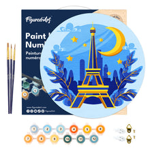 Charger l'image dans la galerie, Peinture par Numéro sur Disque en bois - Tour Eiffel