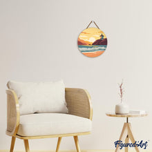 Charger l'image dans la galerie, Peinture par Numéro sur Disque en bois - Plage de Malibu