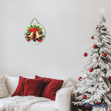 Charger l'image dans la galerie, Peinture par Numéro sur Disque en Bois - Cloches de Noël