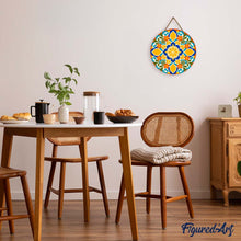 Charger l'image dans la galerie, Peinture par Numéro sur Disque en Bois - Mandala agrumes