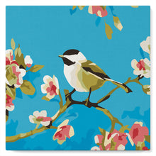 Charger l'image dans la galerie, Mini Peinture par Numéros 20x20cm avec cadre Oiseau et Papillon