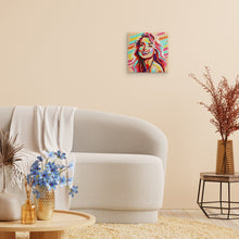 Charger l'image dans la galerie, Mini Peinture par Numéros 20x20cm avec cadre Blonde Pop Art