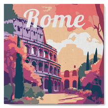 Charger l'image dans la galerie, Mini Peinture par Numéros 20x20cm avec cadre Colisée de Rome