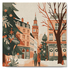 Charger l'image dans la galerie, Mini Peinture par Numéros 20x20cm avec cadre Noël à Londres