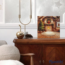 Charger l'image dans la galerie, Mini Peinture par Numéros 20x20cm avec cadre Intérieur de Noël Douillet